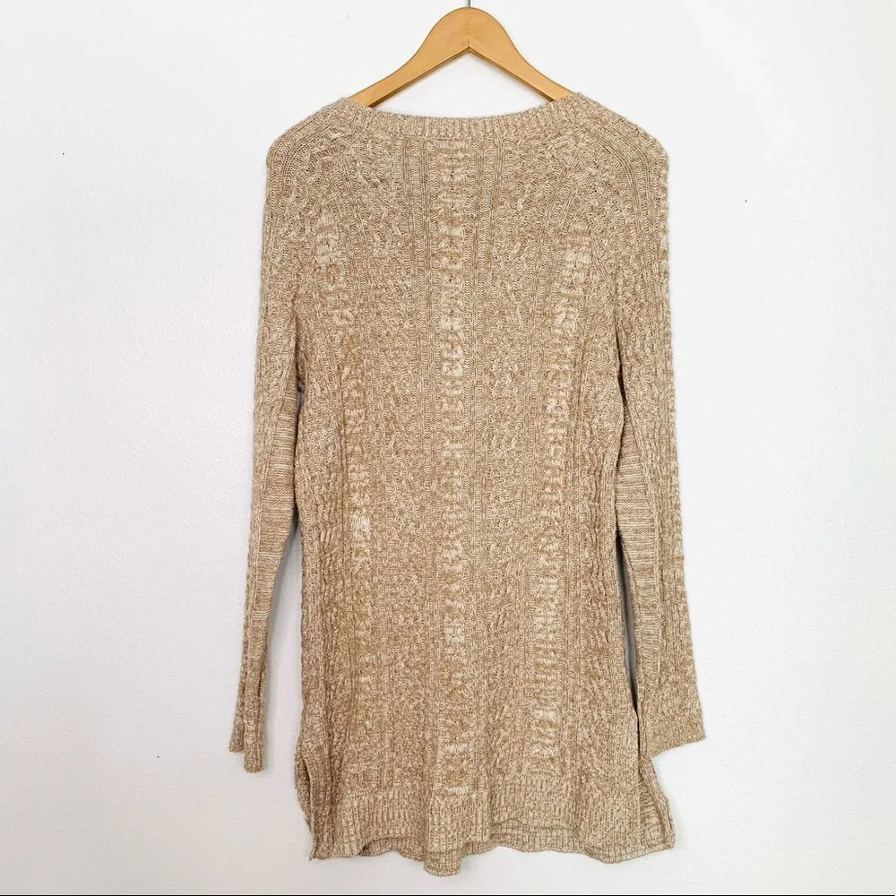 Liz Claiborne Bulky V Neck Crewneck Sweater Sz Large - Picture 3 of 7